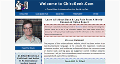 Desktop Screenshot of chirogeek.com